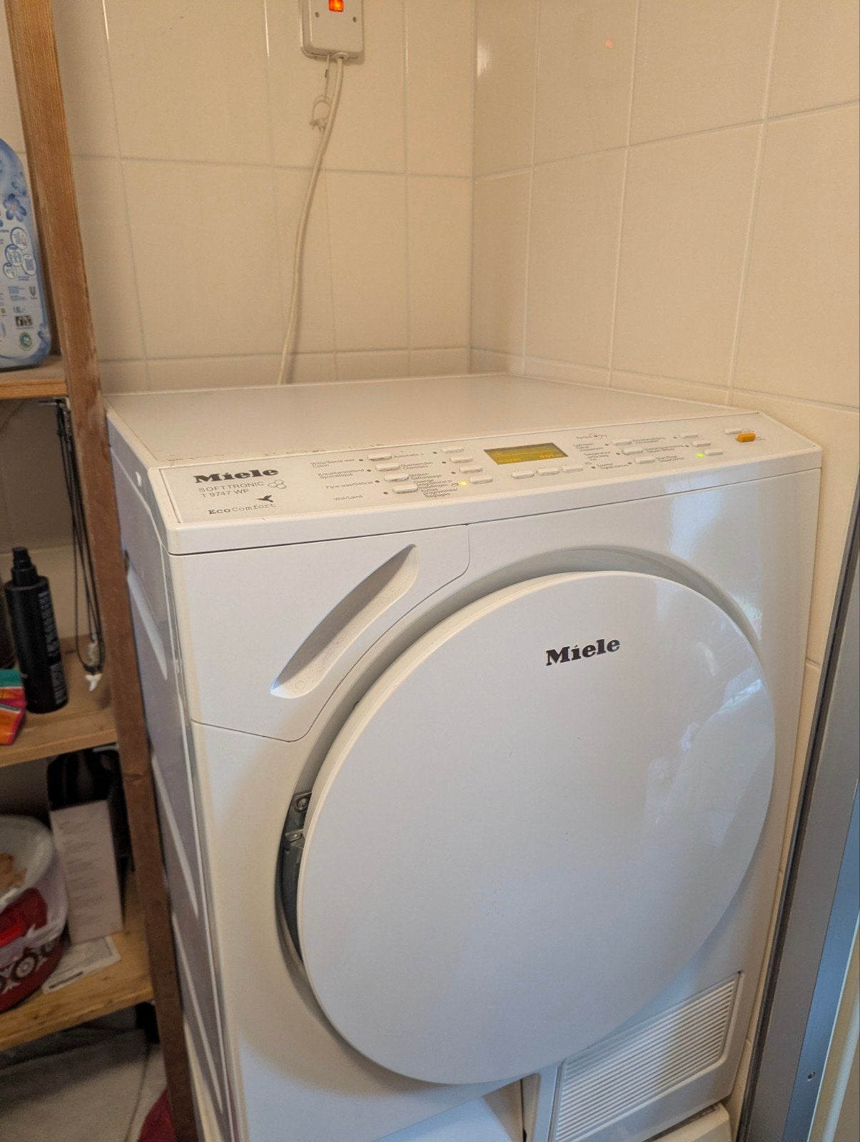 Miele Softtronic Wasdroger, Witgoed en Apparatuur, 6 tot 8 kg, Gebruikt, Luchtafvoer, Ophalen of Verzenden
