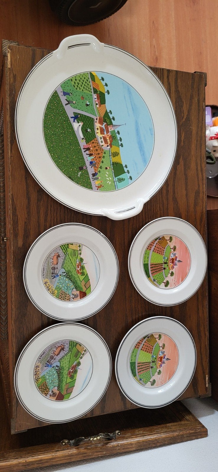 Villeroy & Boch Country Collection serveerset, Antiek en Kunst, Antiek | Servies los, Ophalen