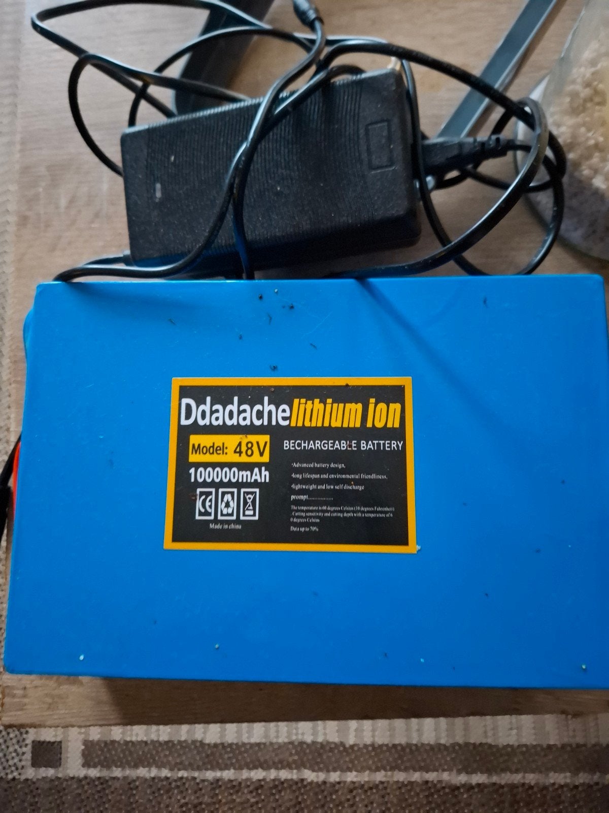 Ddadache Lithium Ion Accu 48V 100000mAh, Nieuw