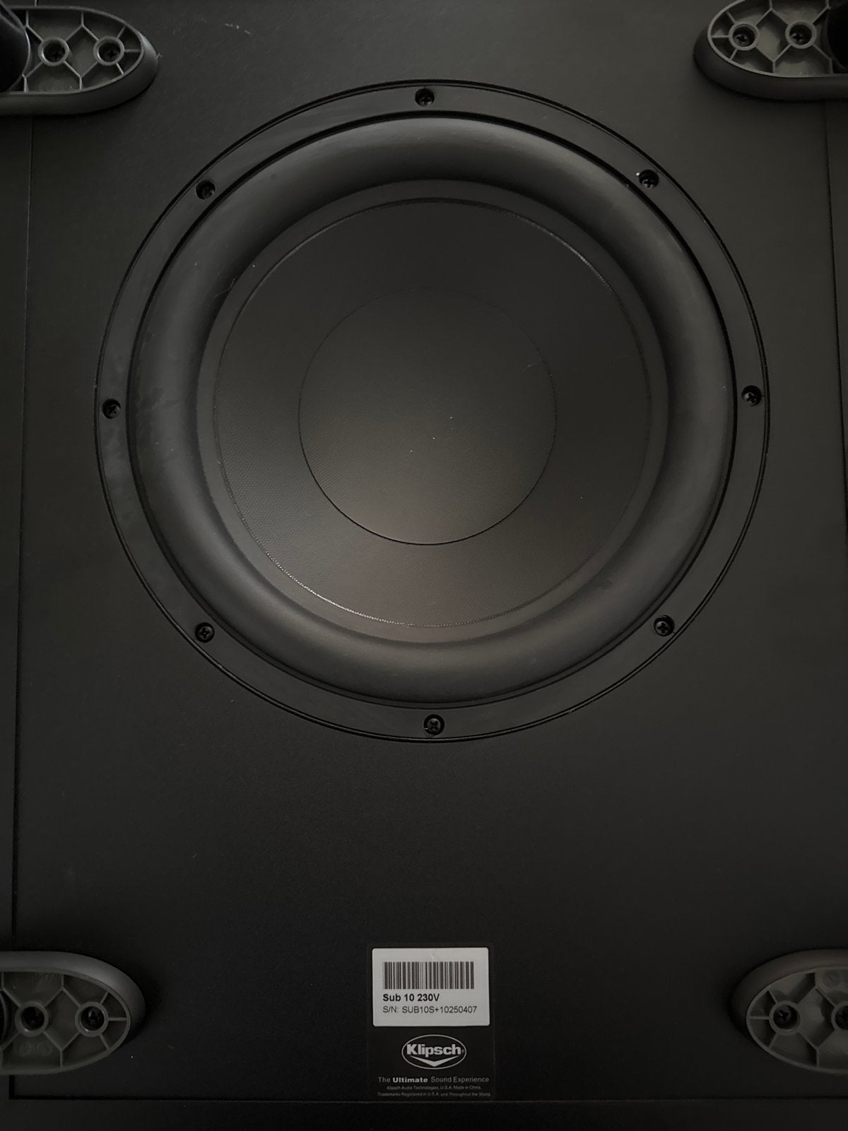 Klipsch Sub-10 Subwoofer, Subwoofer, Zo goed als nieuw, Basreflex, Ophalen