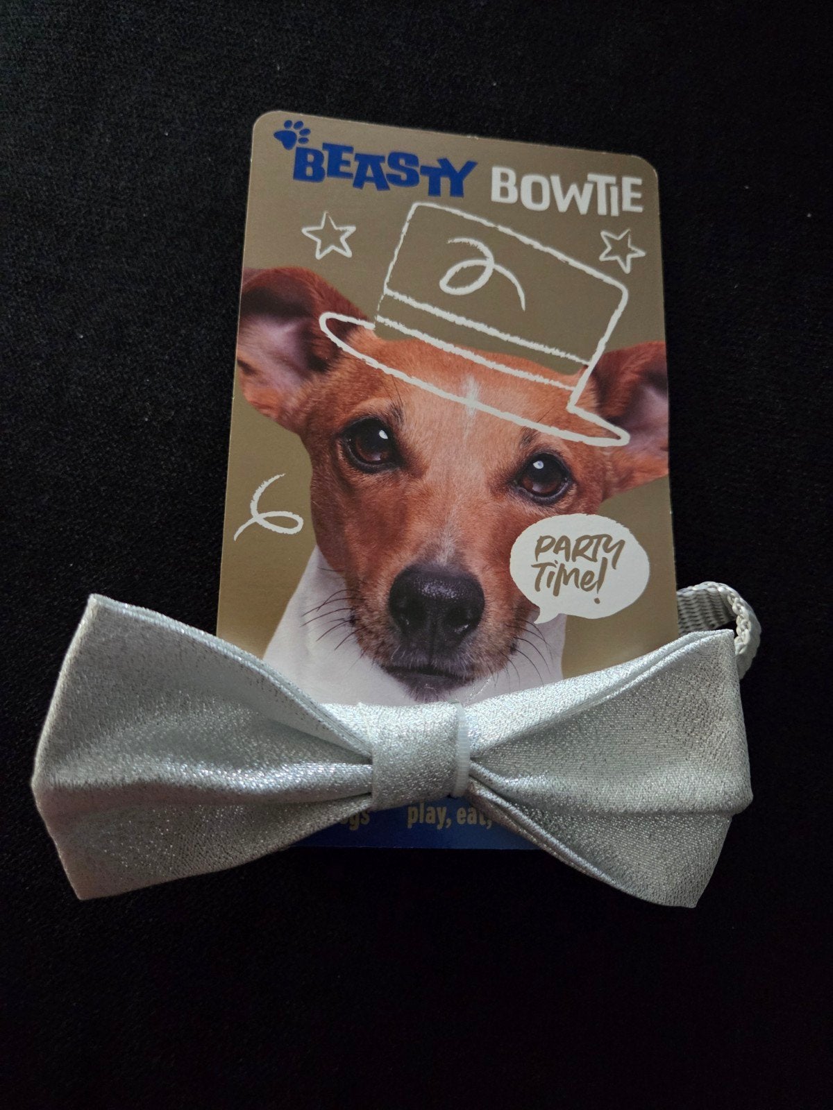 Zilver/ grijs Strikje voor hond nieuw bowtie, Dieren en Toebehoren, Honden-accessoires, Ophalen of Verzenden, Nieuw