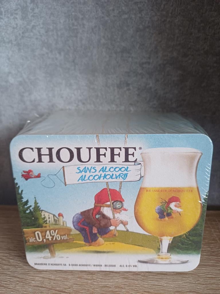 Chouffe bier Viltjes - Sans Alcool Alcoholvrij (Nieuw), Verzamelen, Biermerken, Ophalen of Verzenden, Nieuw, Viltje(s), Overige merken