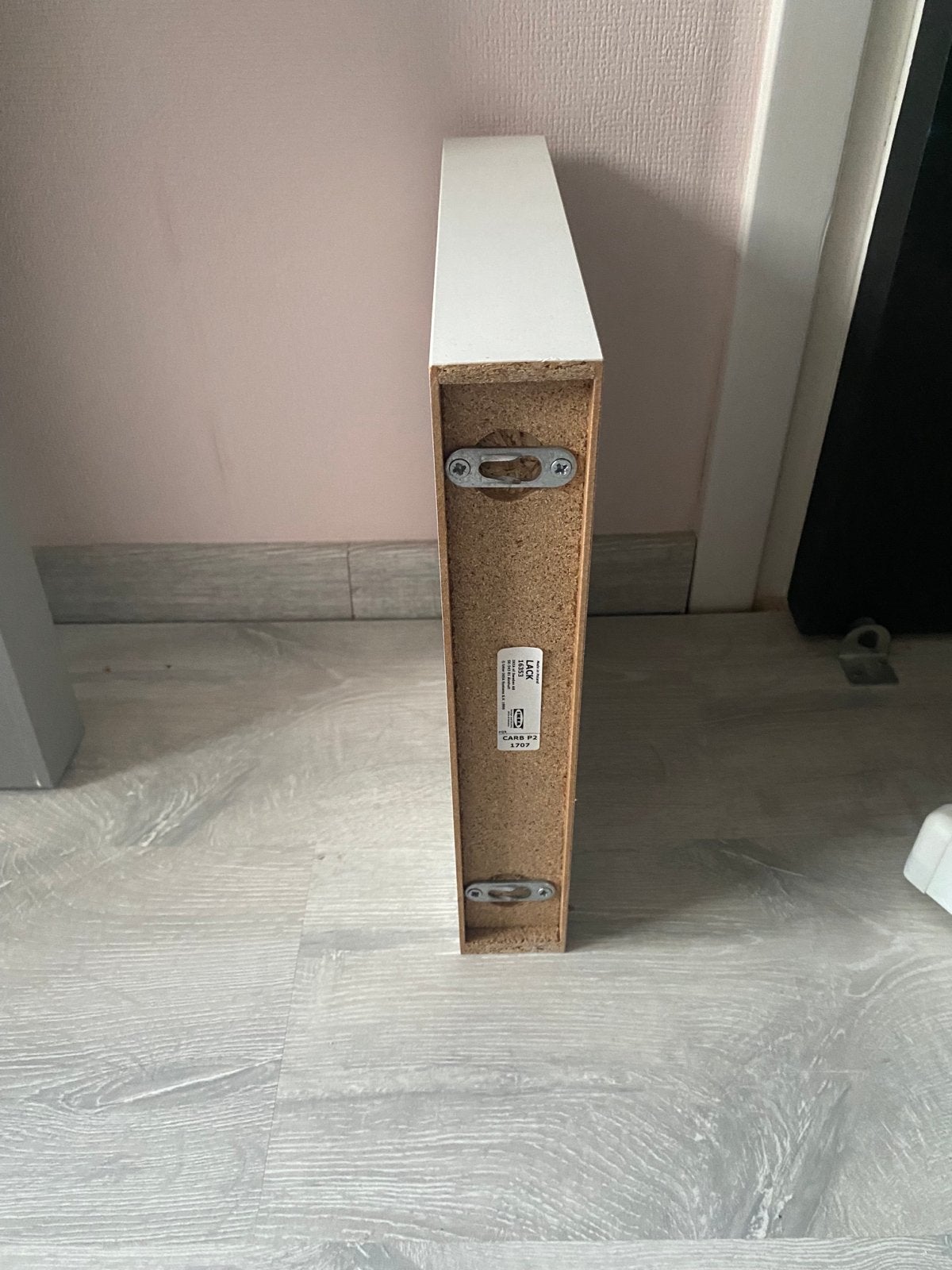 Witte vierkante IKEA LACK plank, Ophalen, Gebruikt