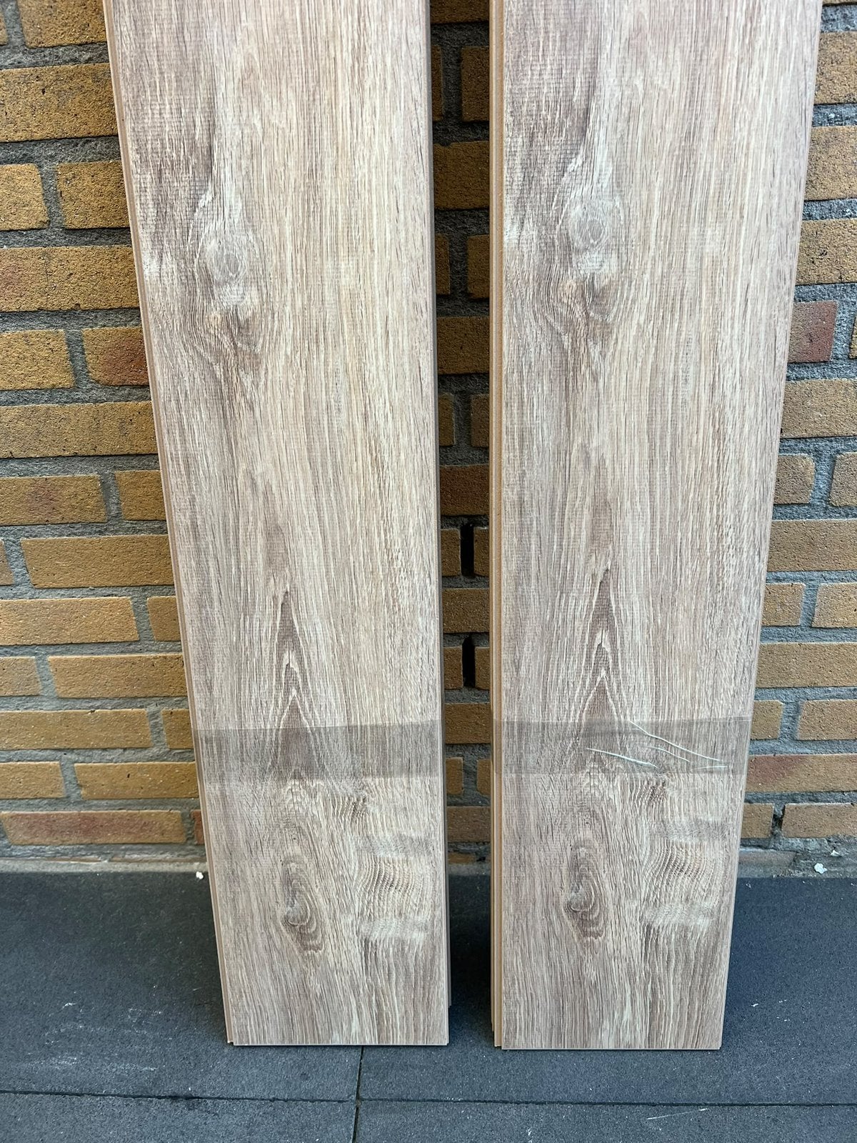 Houtlook 4VGROEF 100m2 kleur licht eiken uitgehaald., Ophalen, Gebruikt, 50 tot 150 cm, 10 m² of meer