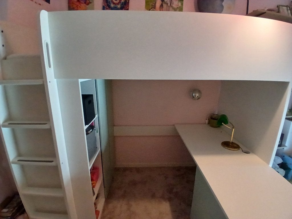 Ikea Smastad hoogslaper met bureau en kledingkast, Ophalen, Zo goed als nieuw, Hoogslaper