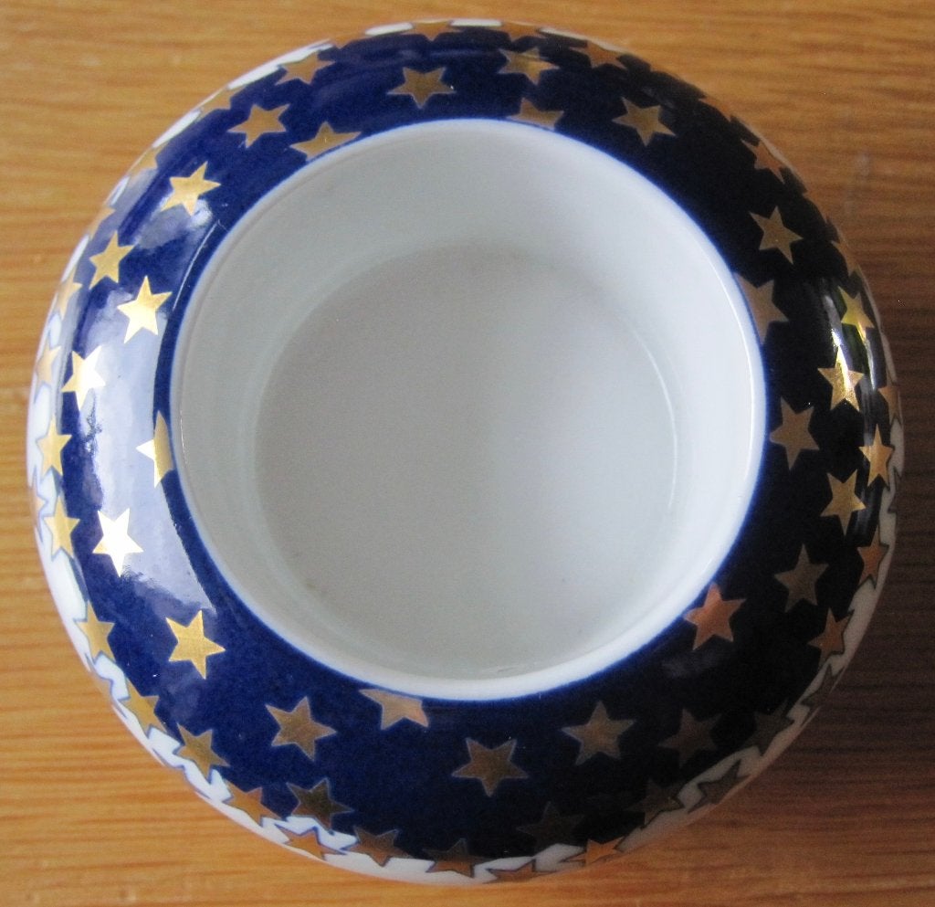 waxinelichthouder met sterrenmotief voor de Kerst, Overige materialen, Blauw, Overige merken, Waxinelichthouder