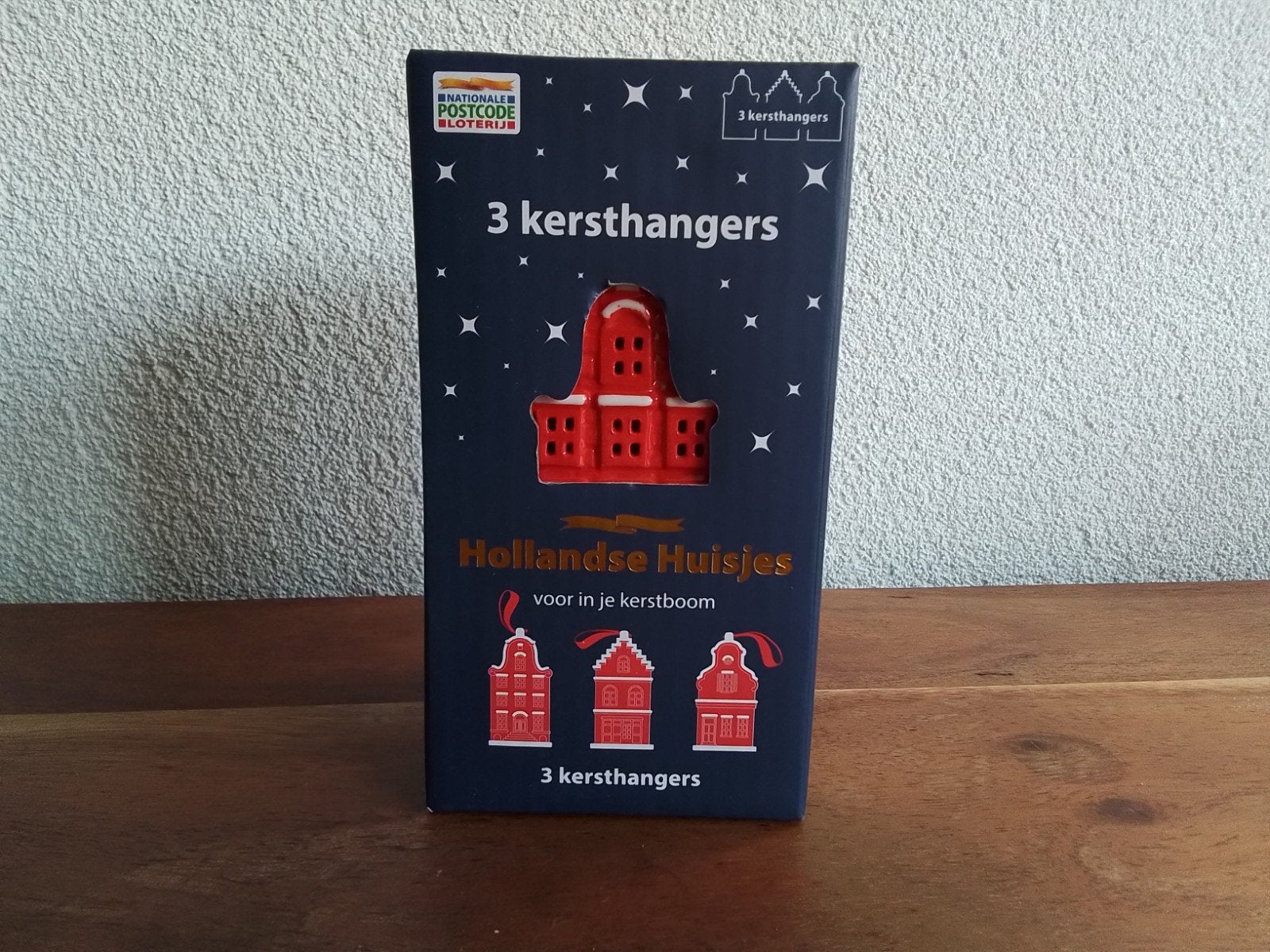 Nieuw in doos 3 kersthangers postcode loterij, Diversen, Ophalen of Verzenden, Nieuw