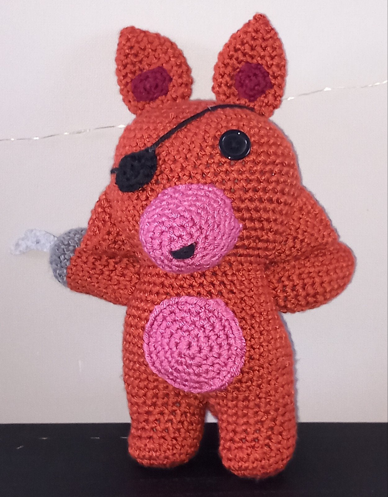 Gehaakte Foxy knuffel - Five Nights at Freddy's, Kinderen en Baby's, Speelgoed | Knuffels en Pluche, Overige merken, Ophalen of Verzenden