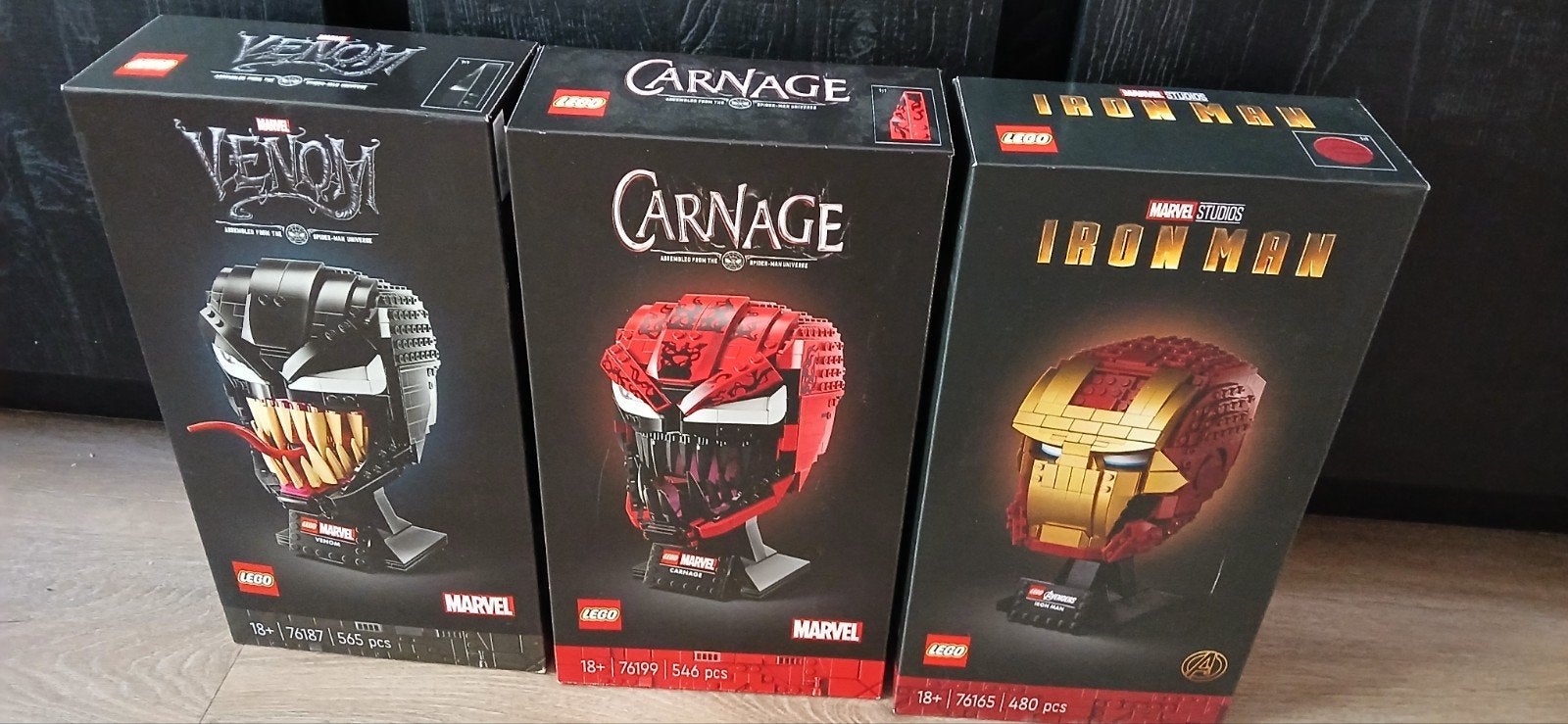 LEGO Marvel Helmen: Venom, Carnage & Iron Man (Nieuw), Marvel, Lego, Nieuw, Ophalen of Verzenden
