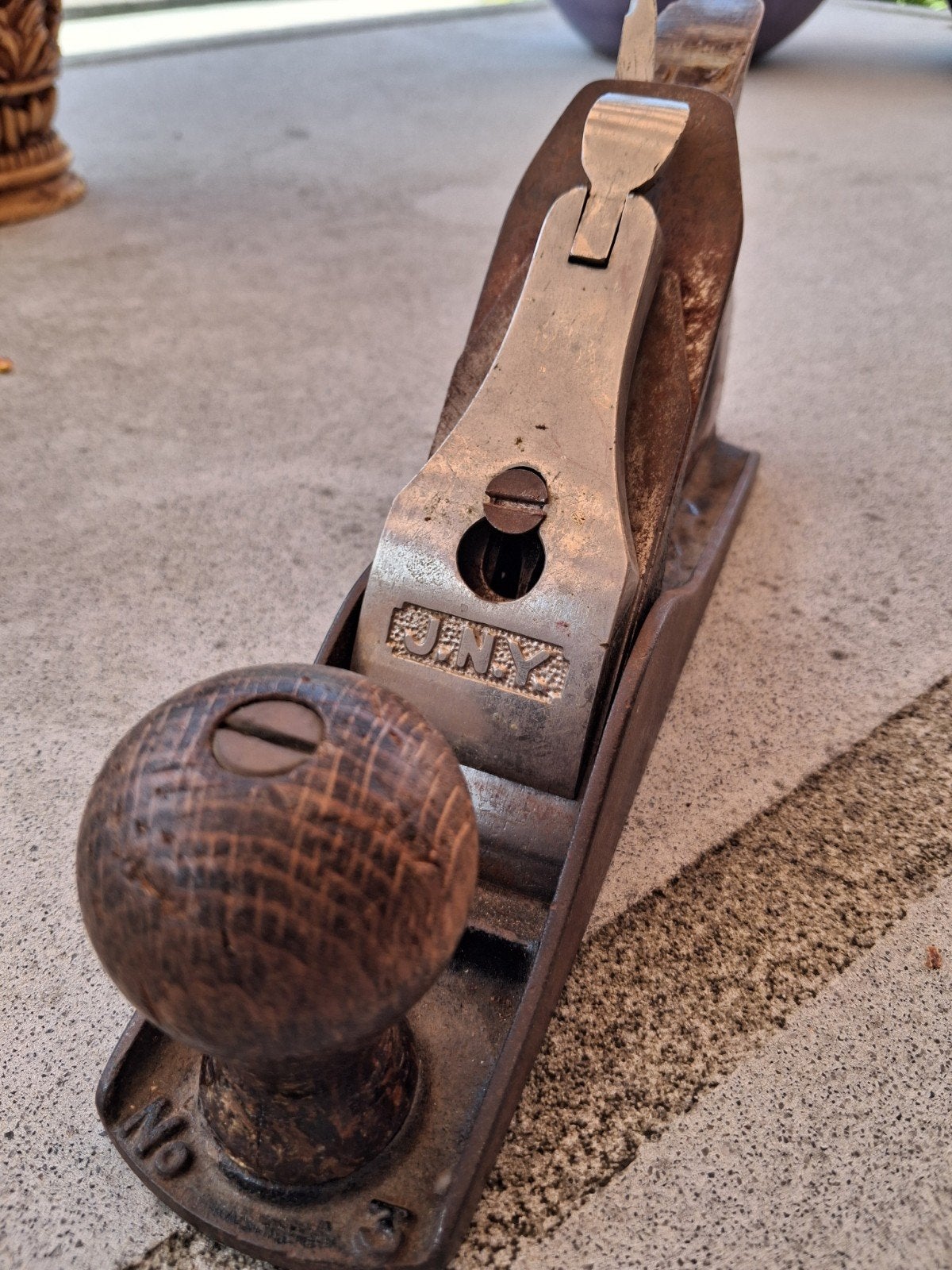 Blokschaaf JNY No. 3 Nooitgedacht, Antiek en Kunst, Antiek | Gereedschap en Instrumenten, Ophalen