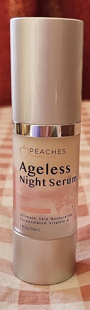 Peaches Skincare ageless night serum (natuurlijke retinol), Ophalen of Verzenden, Gebruikt, Gehele gezicht, Verzorging