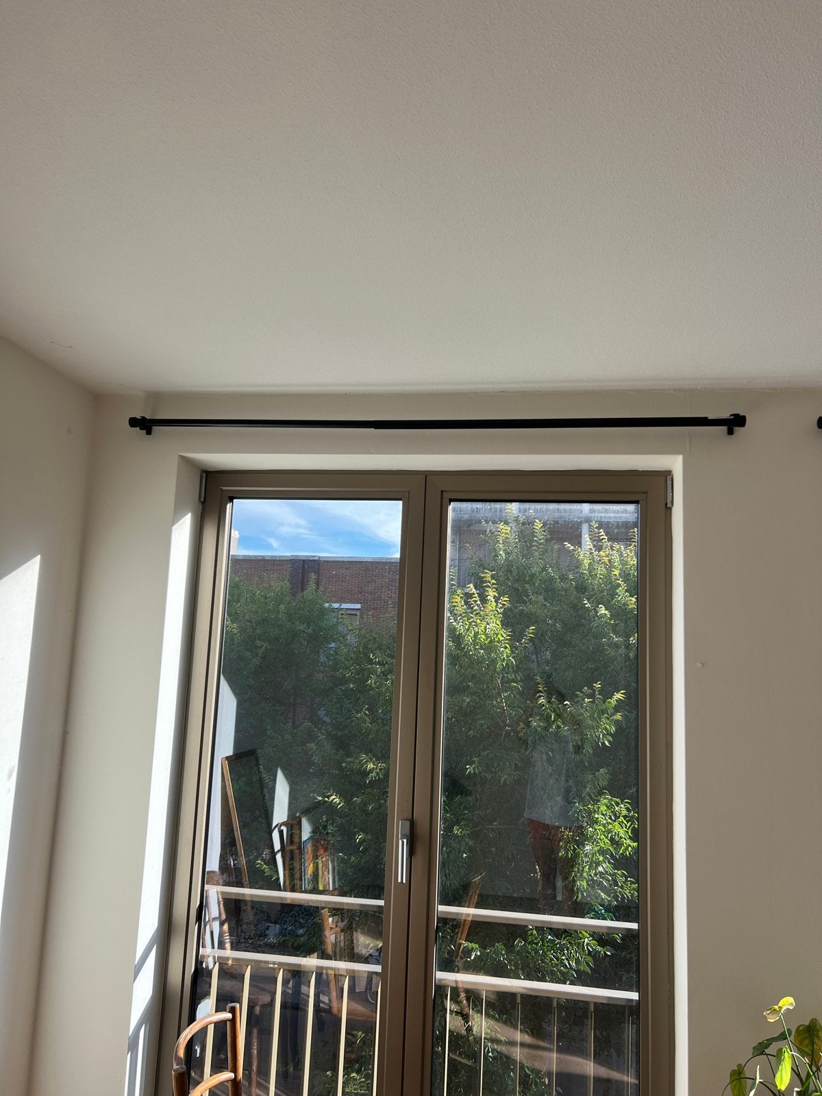 IKEA Gordijnroedeset - Zwart, Compleet met Bevestiging, Huis en Inrichting, Ophalen, Inclusief montageonderdelen, Zwart, Metaal
