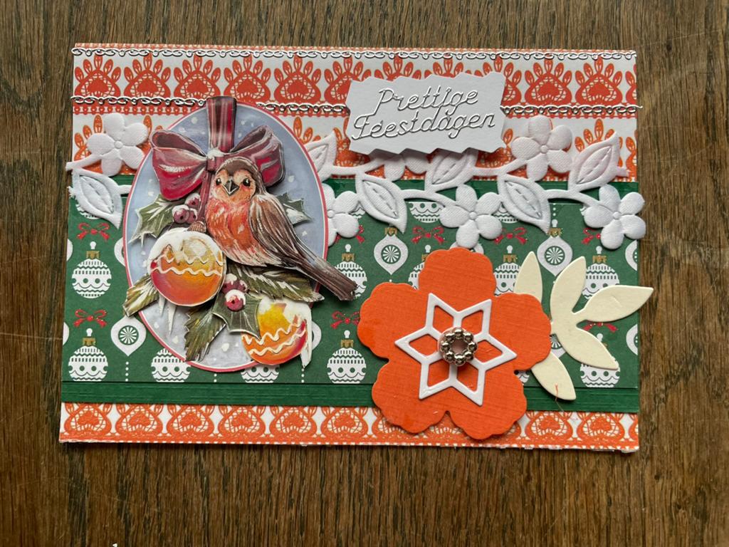 3d kerstkaart prettige feestdagen 11, Verzenden, Nieuw, Kerst
