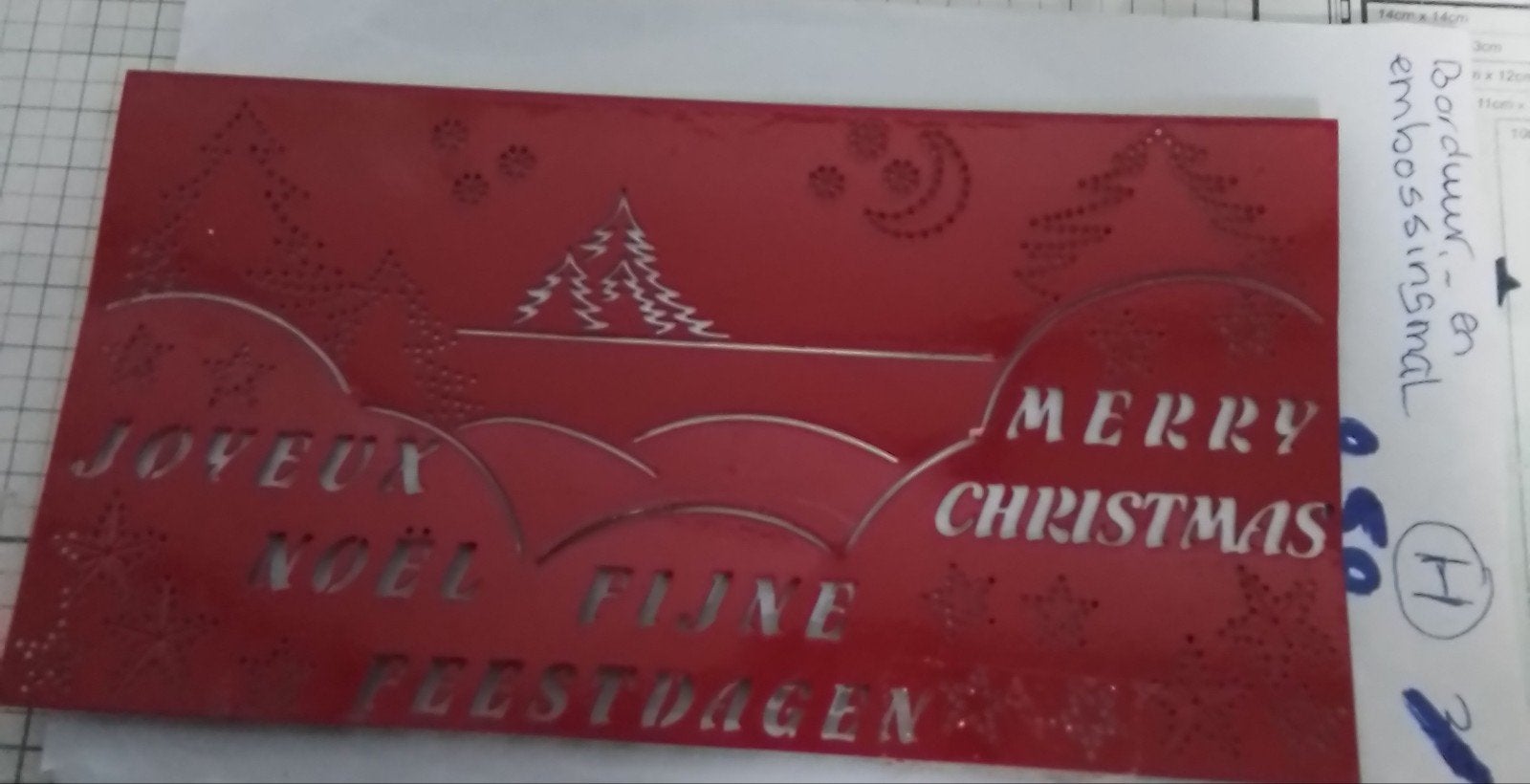 borduur en embossingmal, Ophalen of Verzenden, Kerst, Overige typen