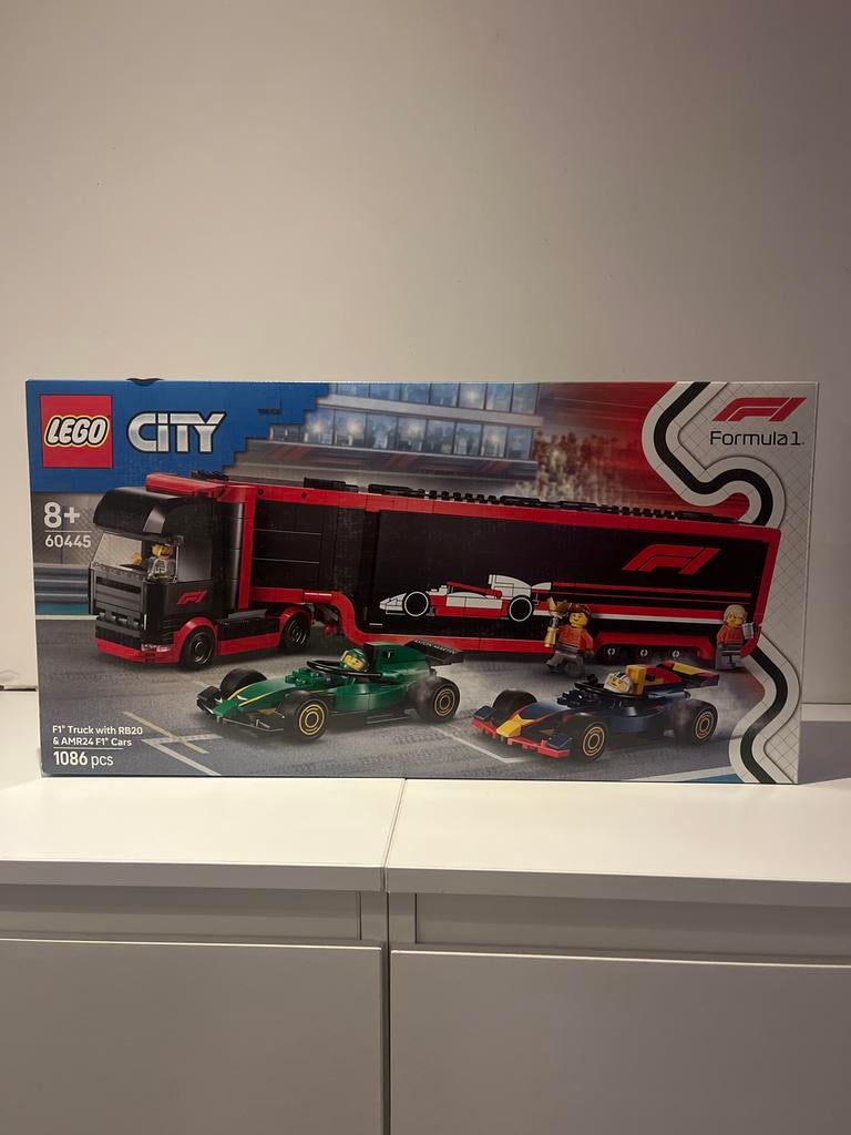 LEGO City 60445 Formule 1 Truck en Raceauto's - Nieuw!, City, Lego, Nieuw, Ophalen of Verzenden