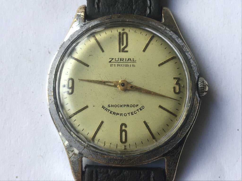 Zurial herenhorloge 33 mm doorsnee, Verzenden, Gebruikt