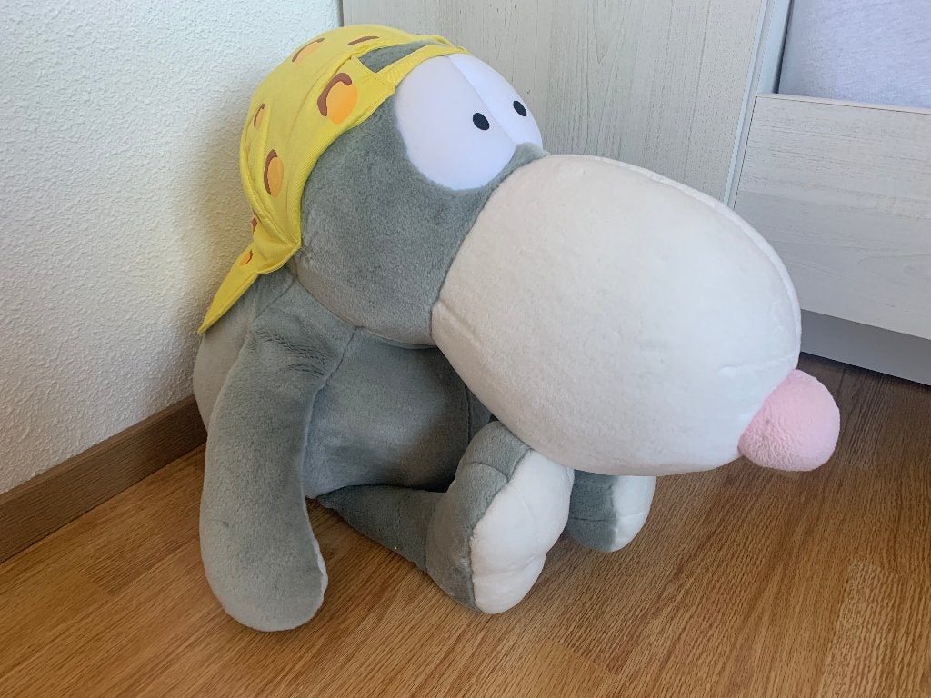 Grote hippe knuffel, Ophalen of Verzenden, Zo goed als nieuw, Overige typen, Middelgroot (20 tot 80 cm)