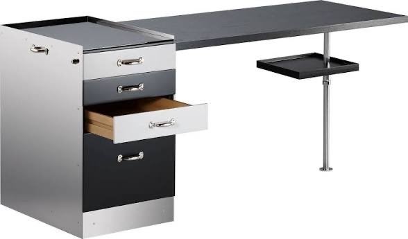 Tecta Breuer bureau, Ophalen, 50 – 75, 100 tot 150 cm, 50 tot 100 cm