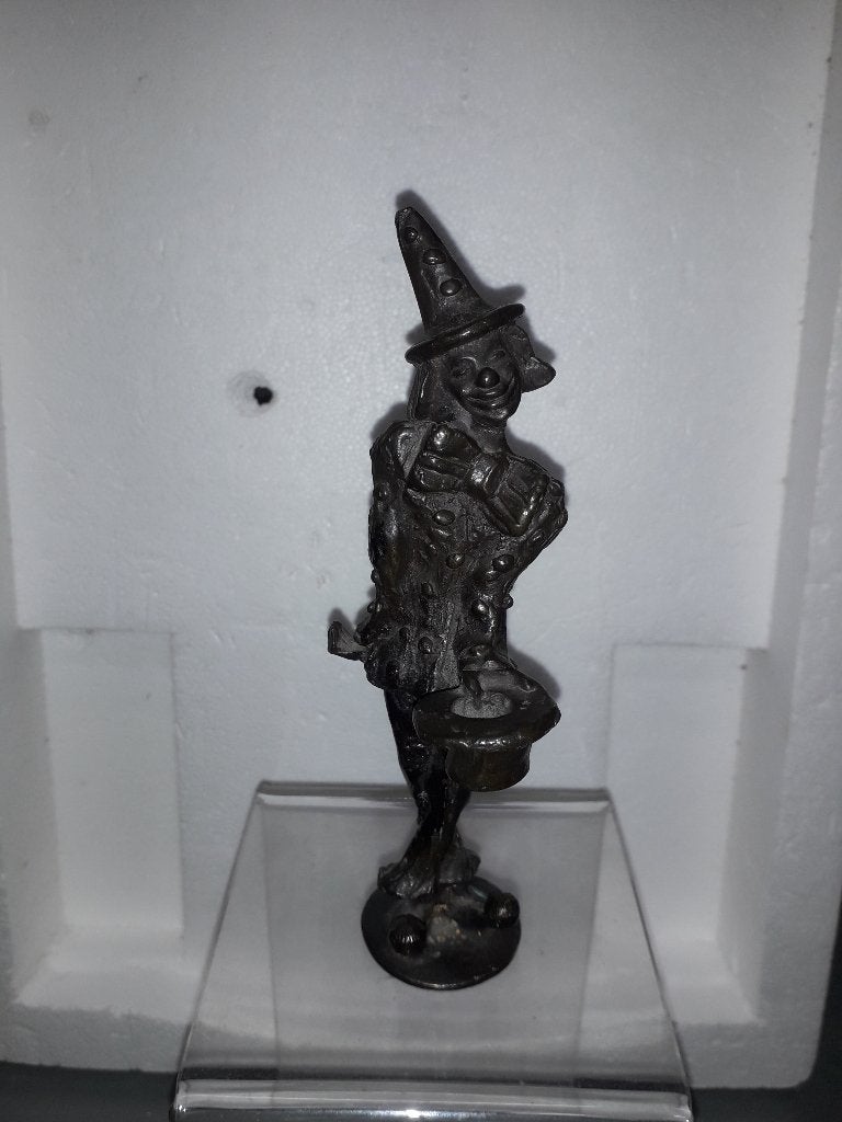 BRONZEN CLOWNS BEELDJE in GOEDE STAAT vaste prijs 10 EURO, Ophalen of Verzenden