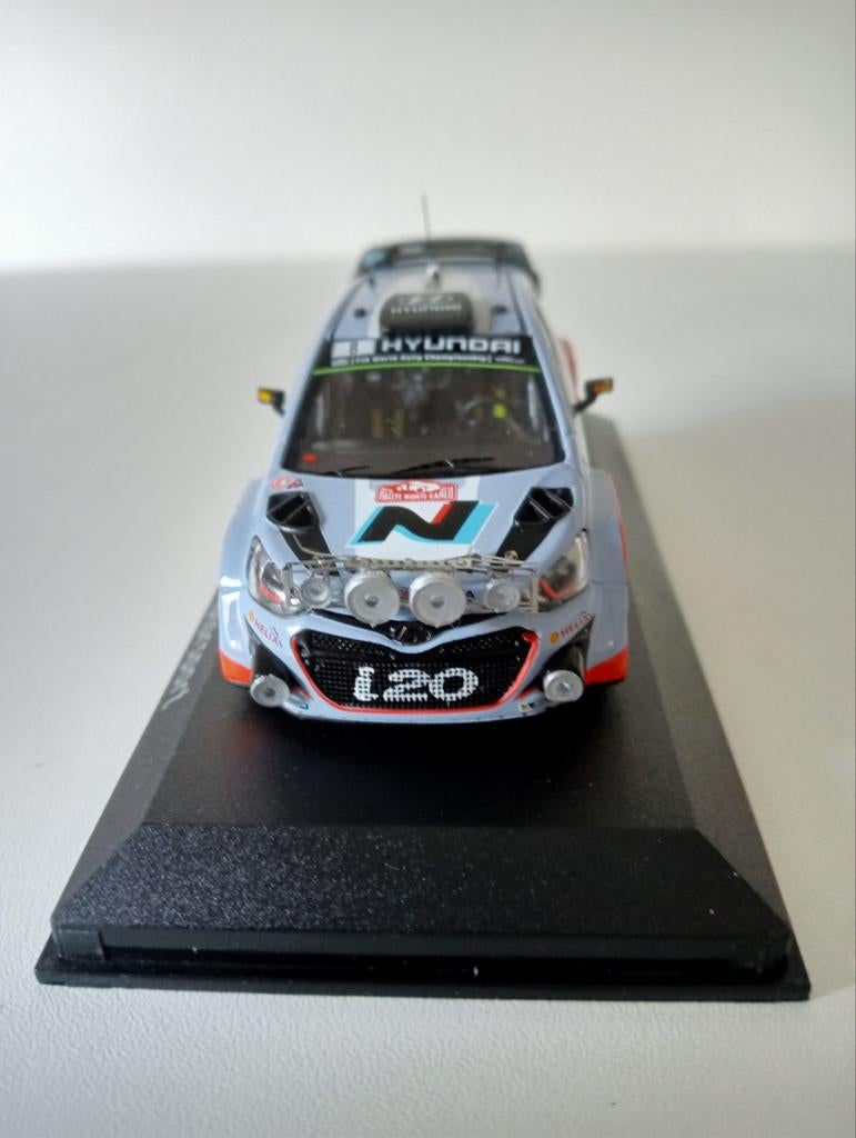 Hyundai i20 WRC Rally Monte Carlo 2014 Modelauto, Hobby en Vrije tijd, Modelauto's | 1:43, Ophalen of Verzenden, Nieuw, Auto, Overige merken