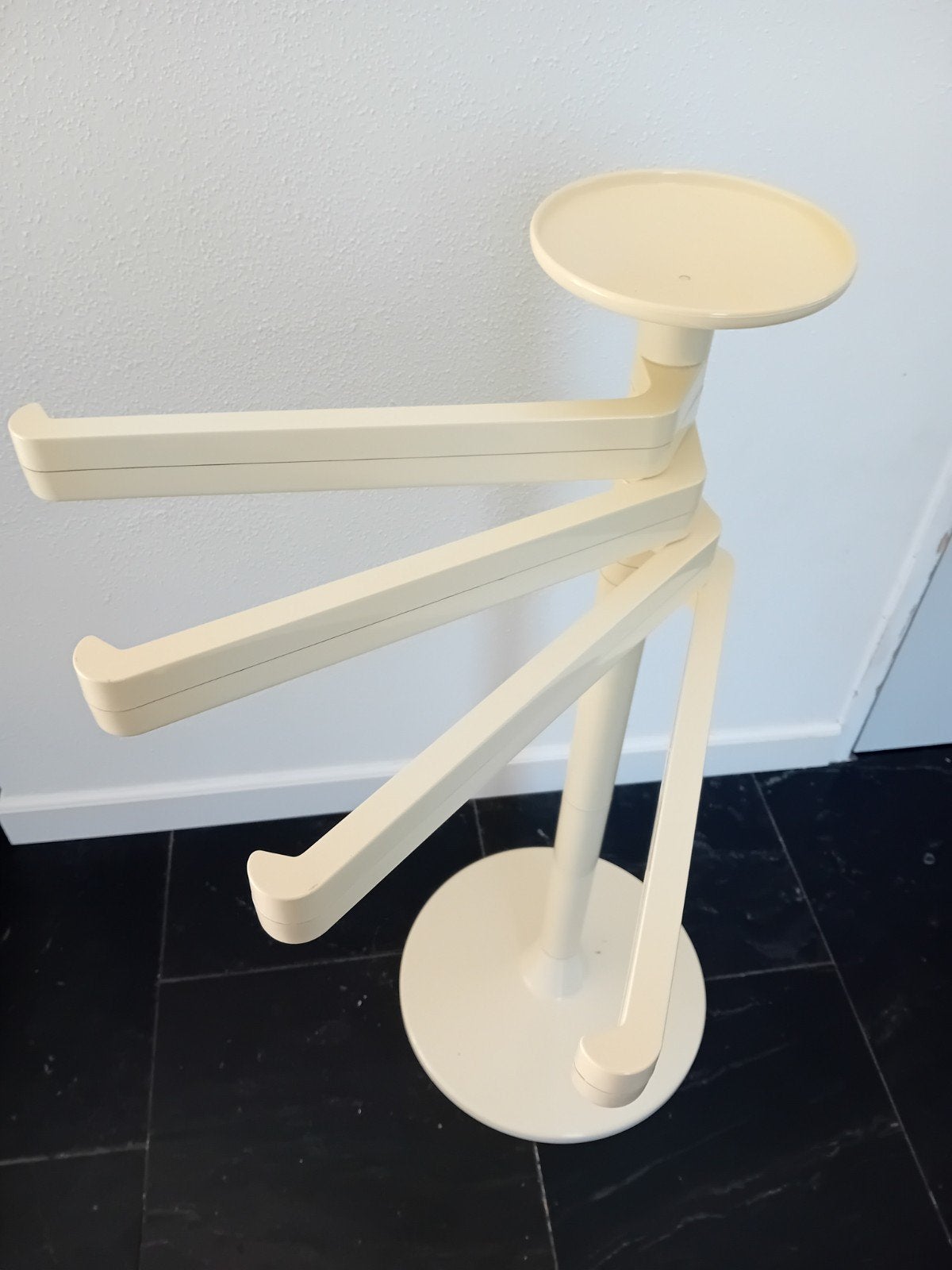 Vintage Space Age Kledingrek / Dressboy - Crème Wit, Kunststof, Gebruikt, Ophalen of Verzenden, Minder dan 100 cm