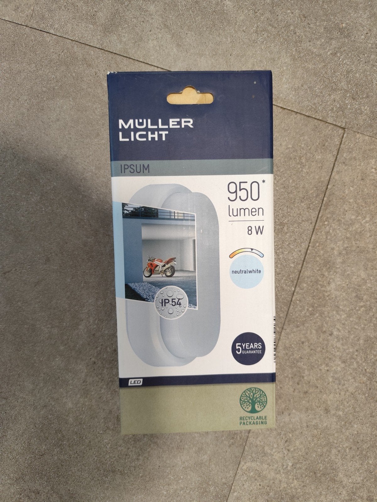 Muller LED lamp 21x10,5 cm - Neutraalwit 950 lumen, Ophalen of Verzenden, Nieuw