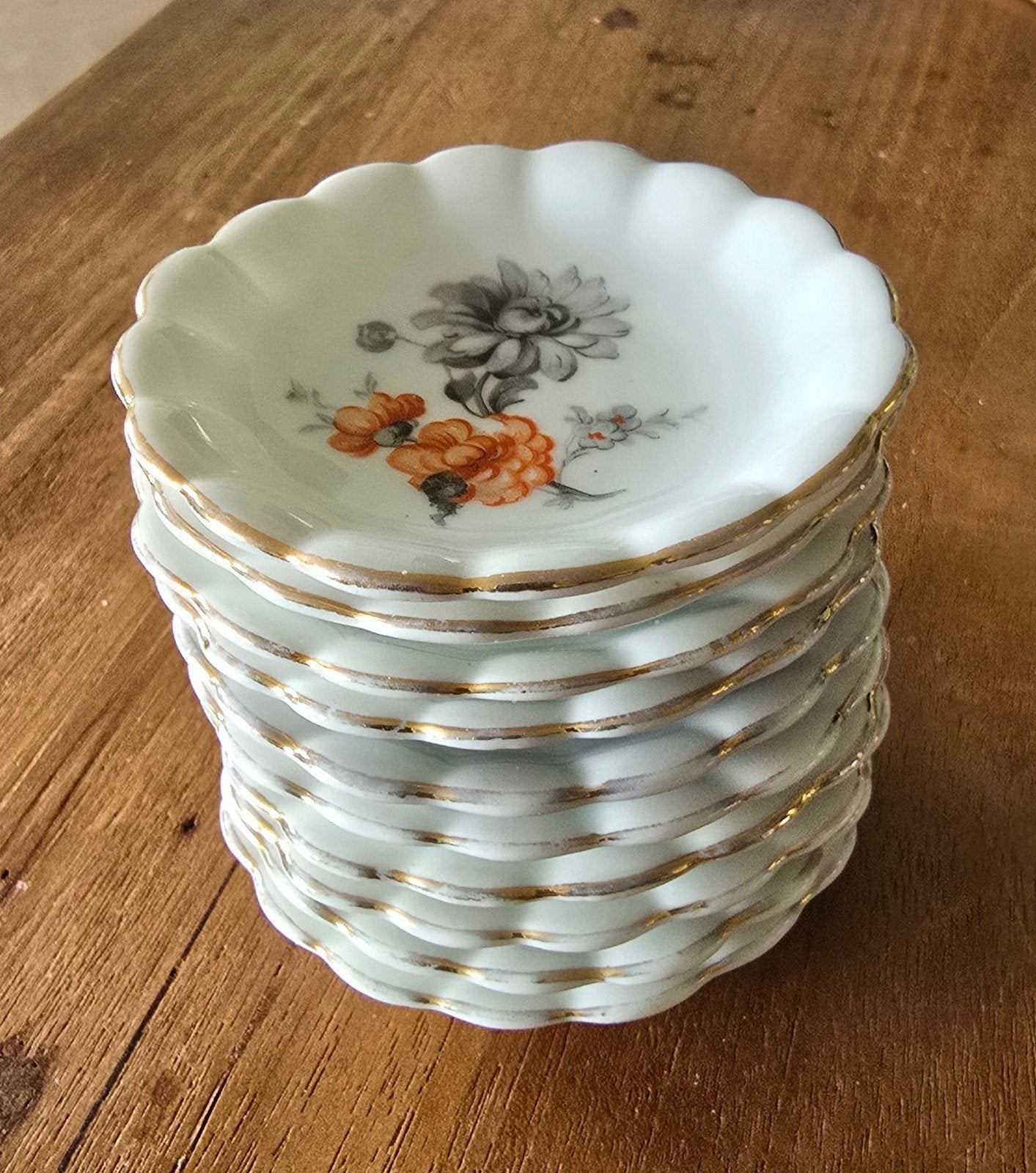10 Vintage Porseleinen Bonbonschaaltjes - G. Hoyng Amsterdam, Ophalen of Verzenden