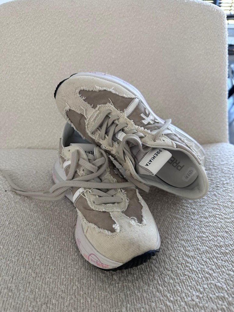 Premiata schoenen maat 37, Wit, Ophalen of Verzenden, Sneakers of Gympen, Gedragen