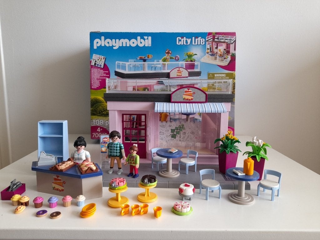 Playmobiel City Life Mijn koffiehuis 70015, Kinderen en Baby's, Speelgoed | Playmobil, Ophalen of Verzenden, Zo goed als nieuw