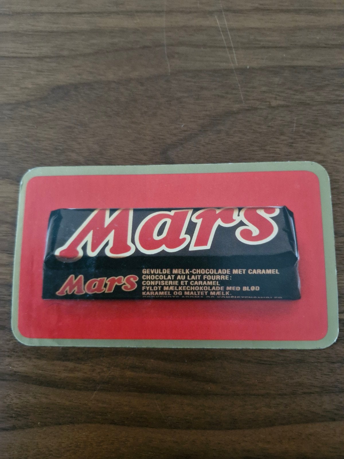 11956 Vintage Mars Reclame Sticker - Chocoladereep, Verzamelen, Ophalen of Verzenden