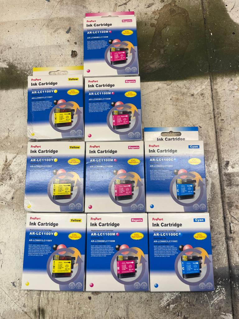 Inktcartridges (geel, magenta, cyaan) AR-LC 1100 Brother, Ophalen of Verzenden, Nieuw, Cartridge