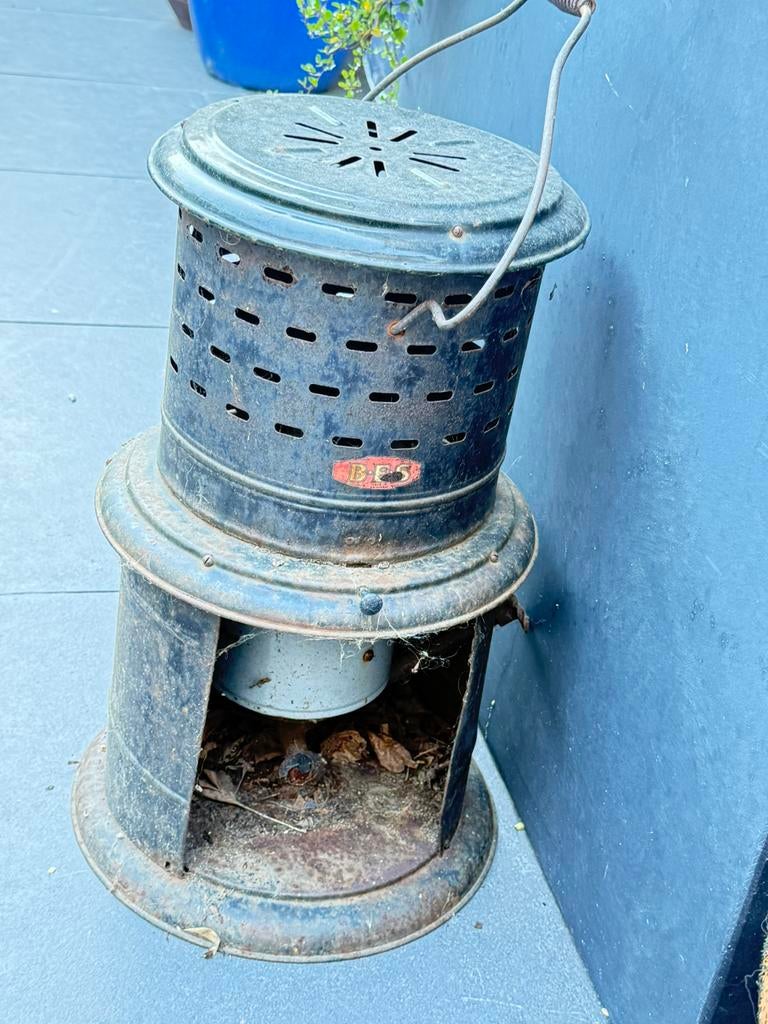 Vintage petroleum kachel, Ophalen