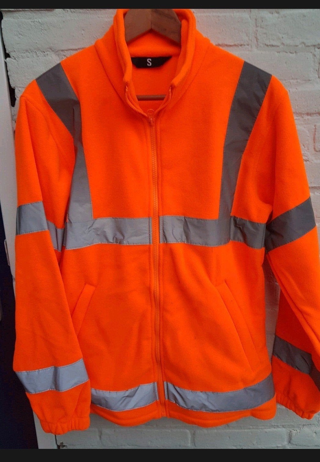 oranje en gele reflecterende fleece vest maat S, Ophalen, Nieuw, Dames, Jas