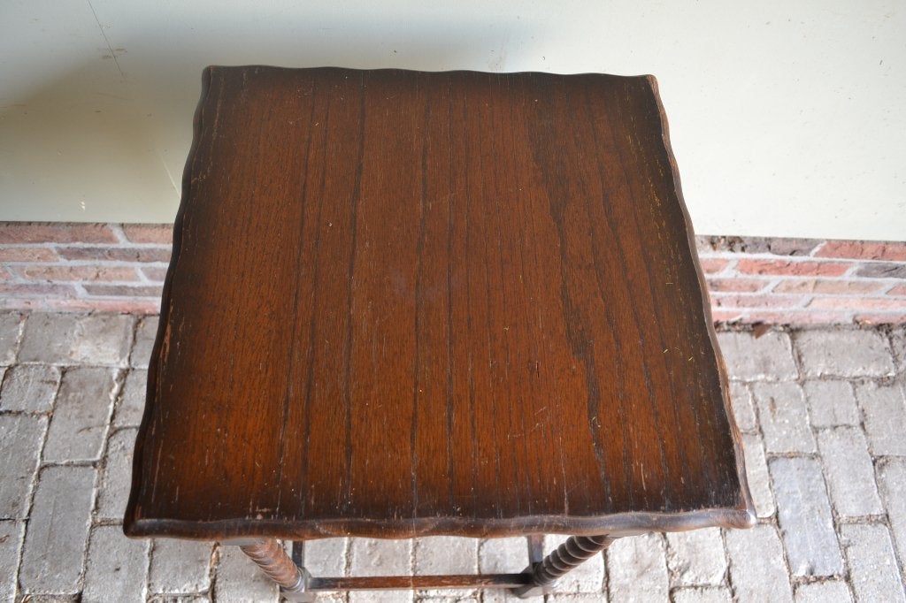 Prachtige antieke eiken houten plantentafel, bijzettafel., Verzenden