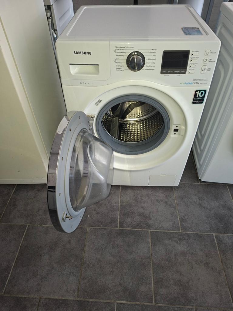 Samsung wasmachine Eco Bubble (8kg), Ophalen, 1200 tot 1600 toeren, Gebruikt, 8 tot 10 kg