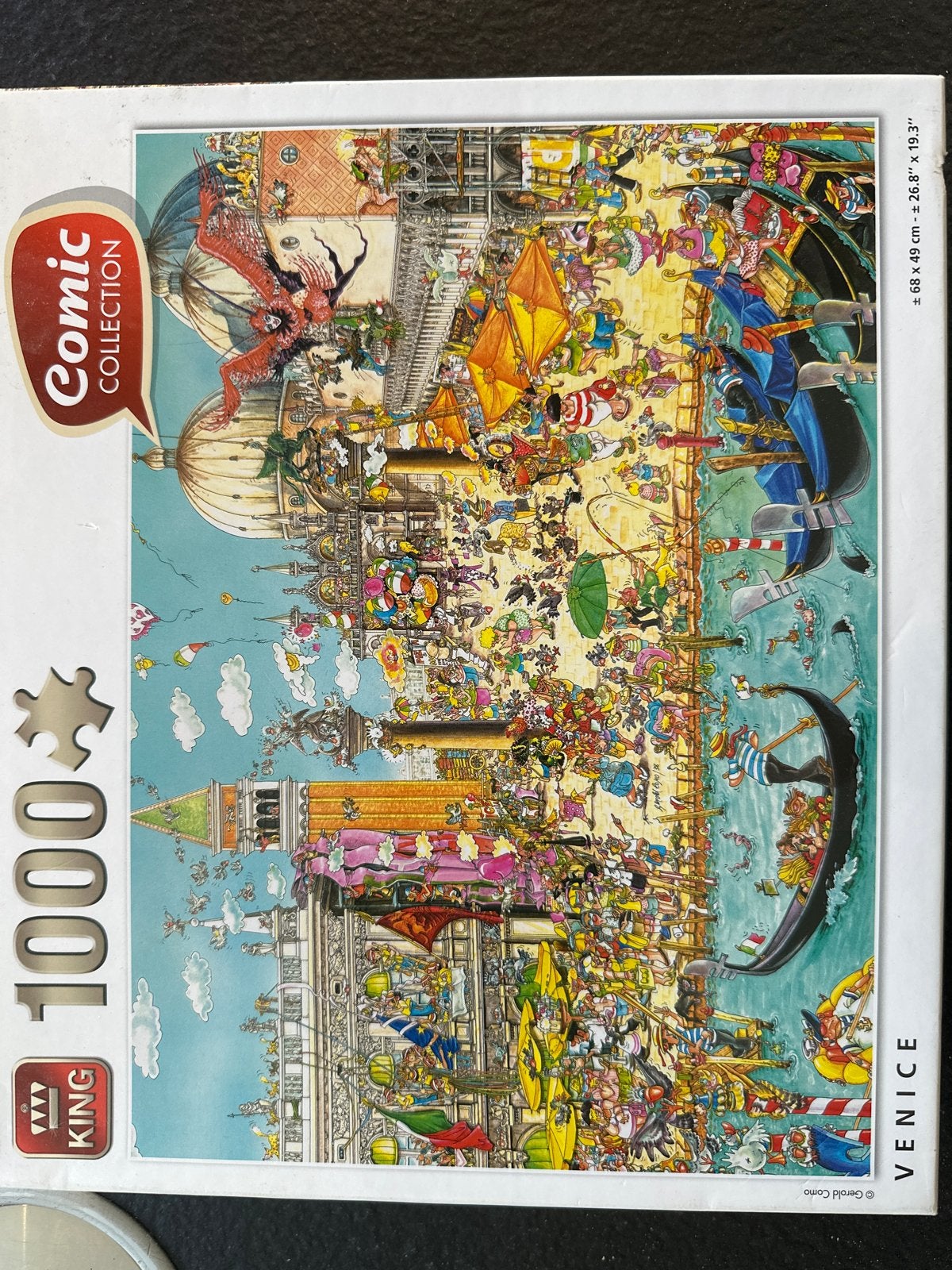 KING Comic Collection 1000 stukjes puzzel - Venetië, Ophalen, Gebruikt