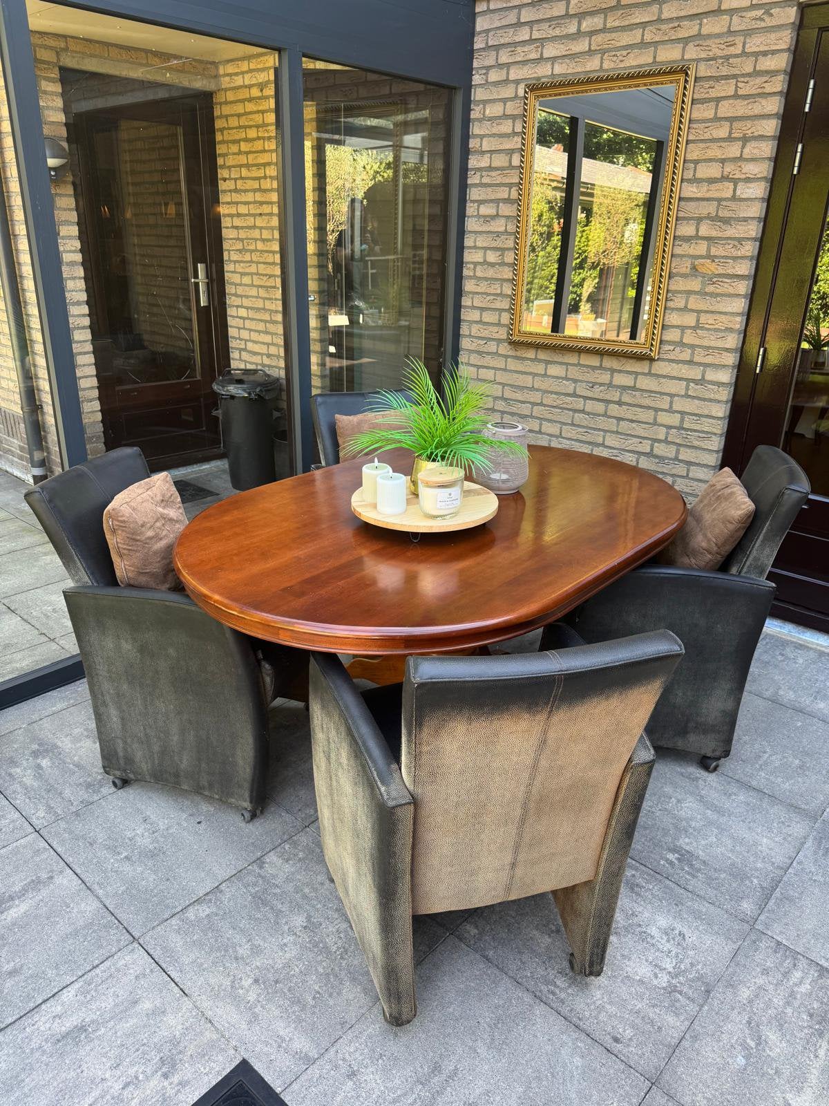 Gratis af te halen, complete eethoek, Ophalen, Gebruikt, 4 tot 6 stoelen