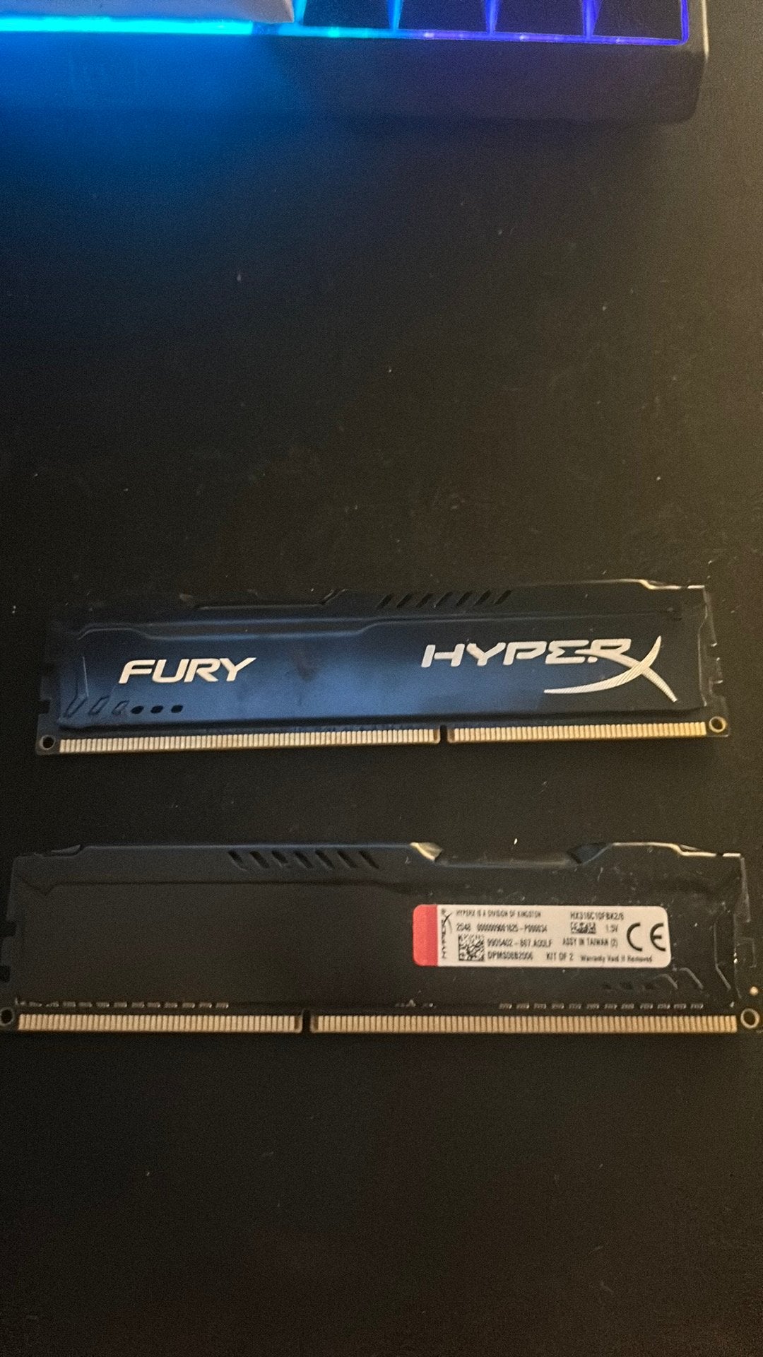Fury HyperX DDR3 RAM, Computers en Software, RAM geheugen, DDR3, Ophalen of Verzenden, Zo goed als nieuw, Desktop