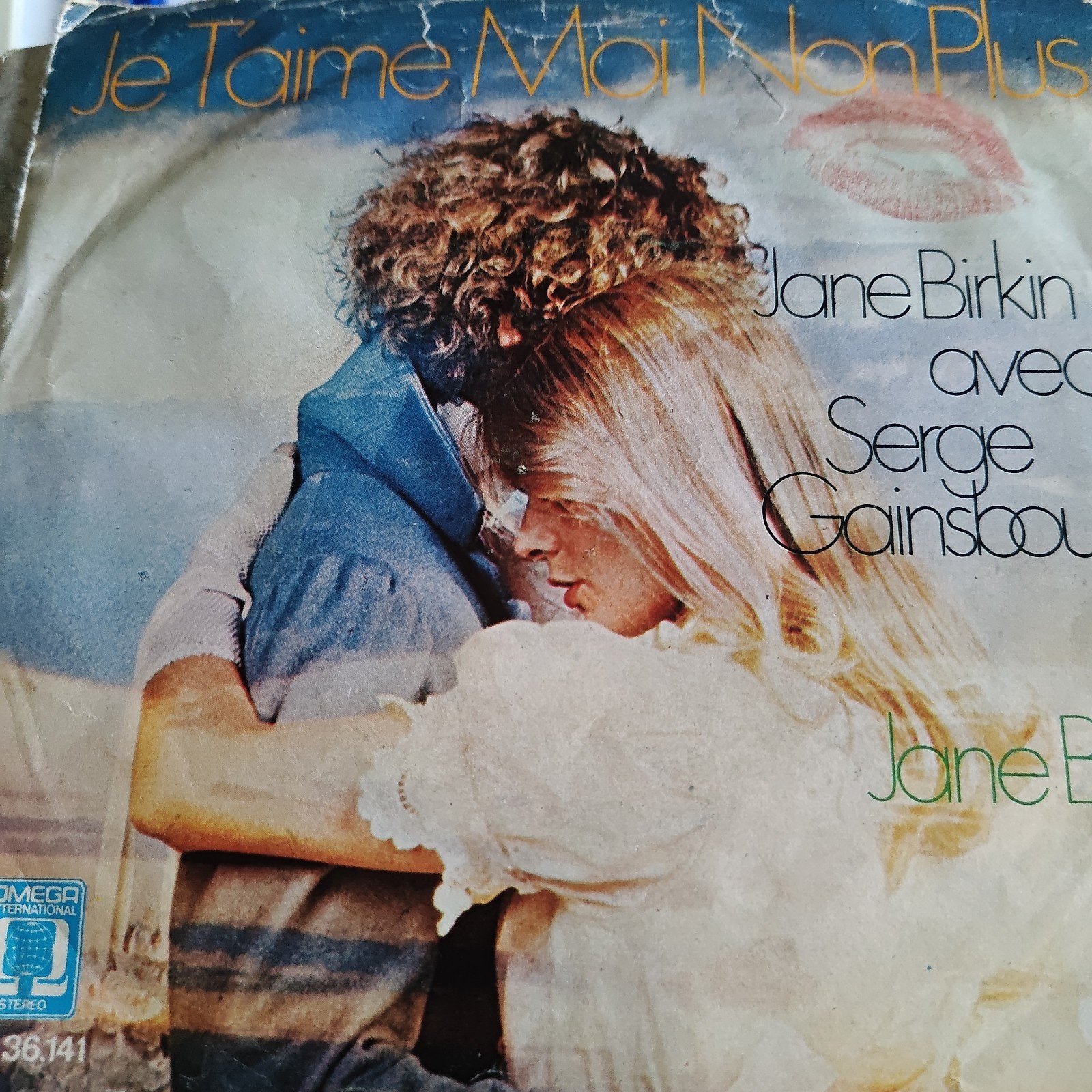 Je T'aime... Moi Non Plus - Jane Birkin & Serge Gainsbourg, Cd's en Dvd's, Vinyl Singles, Gebruikt, 7 inch, Ophalen of Verzenden