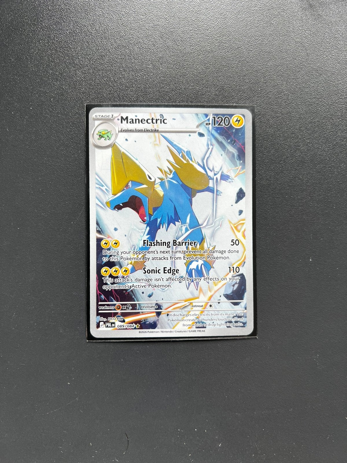 Manectric 089 pitch black, Ophalen of Verzenden, Zo goed als nieuw