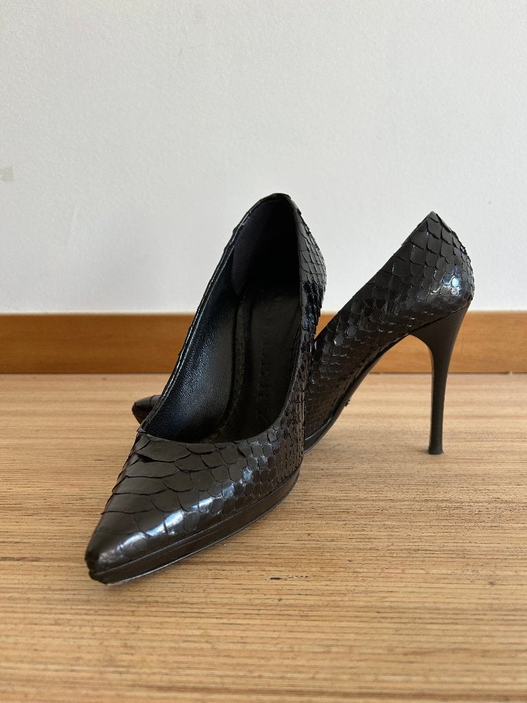Originele Burberry escarpins / hakken, maat 35, zwart, Zwart, Ophalen of Verzenden, Burberry, Schoenen met hoge hakken