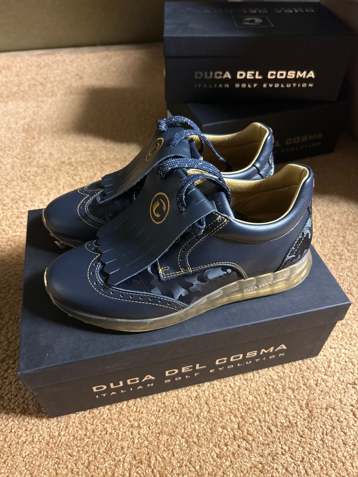 Nieuwe Duca del Cosma golfschoenen dames maat 38, Overige merken, ., Schoenen, Nieuw