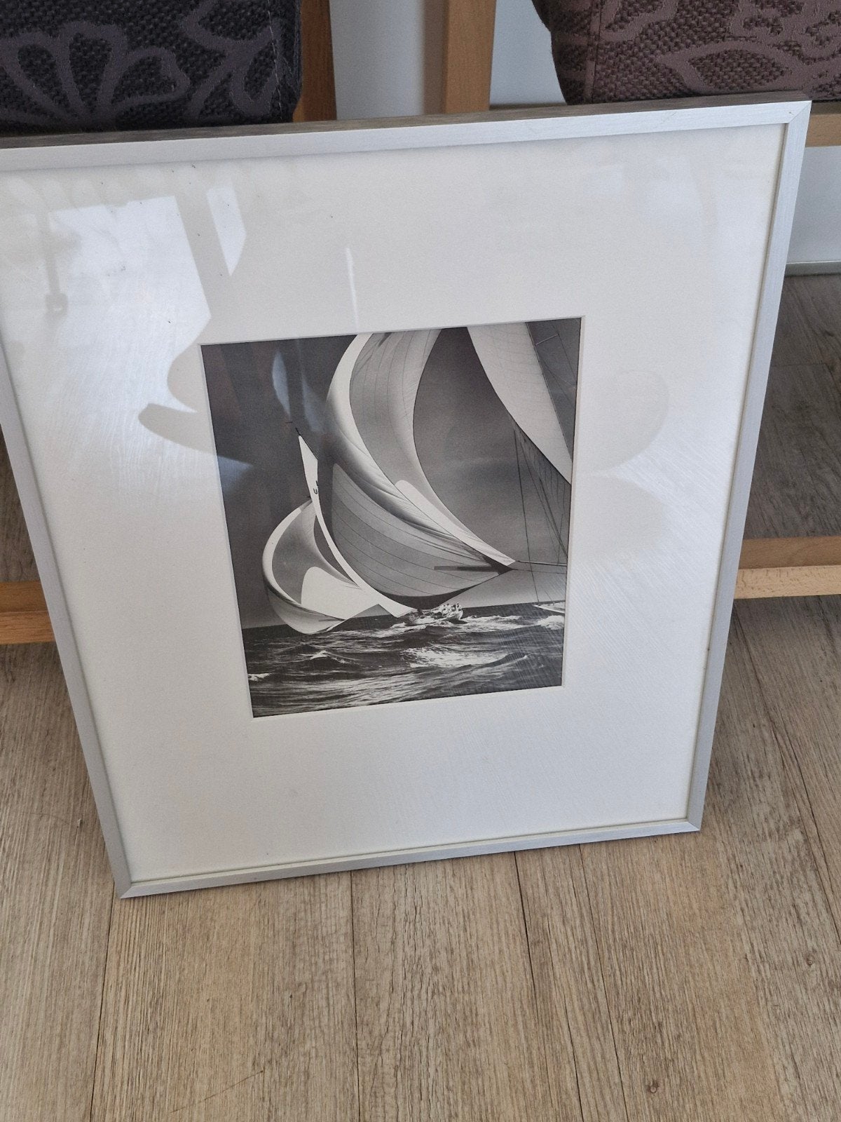 zijlboot race zwart wit, Ophalen of Verzenden, Wit