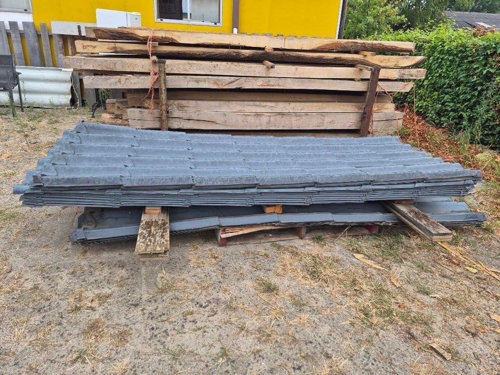 Dakpanprofiel golfplaten, Ophalen, Gebruikt, Zwart, 15 m² of meer