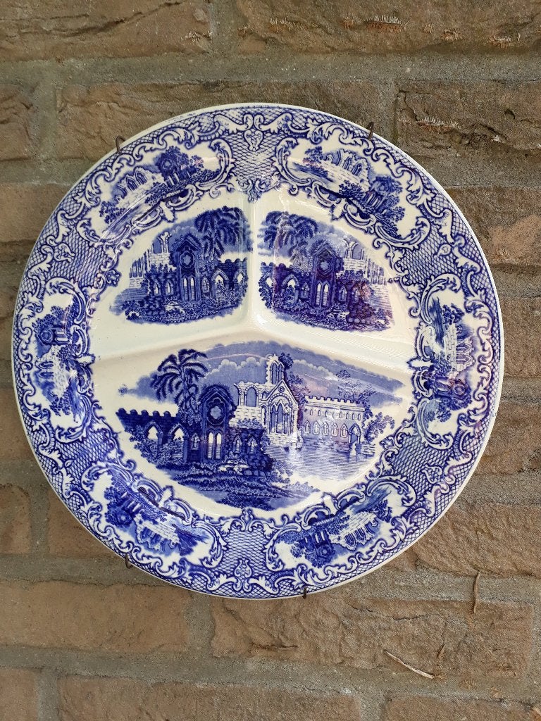 wandbord  ,blauw - wit, Antiek en Kunst, Ophalen