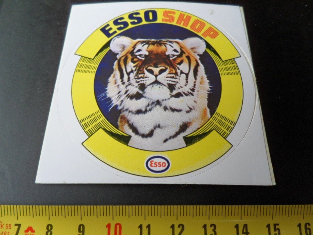sticker ESSO shop tijger, Verzamelen, Ophalen, Zo goed als nieuw