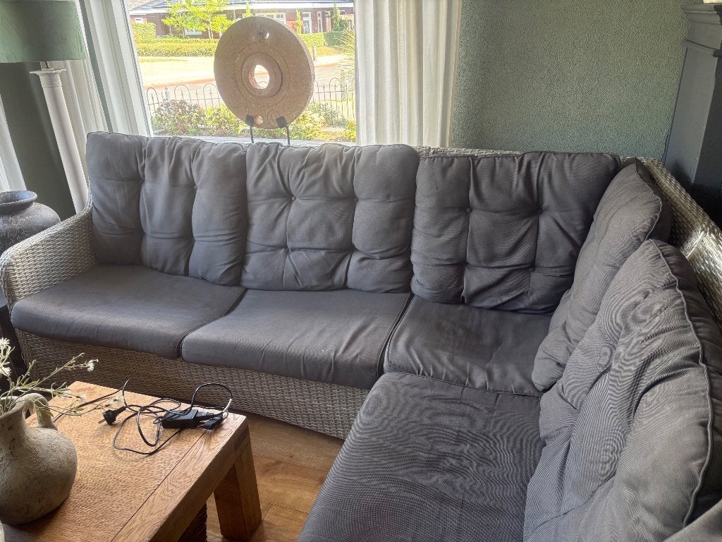 Aluminium Loungeset 2,4x2,4m met comfortabele kussens, Tuin en Terras, Tuinsets en Loungesets, Ophalen, Gebruikt, Aluminium, Loungeset