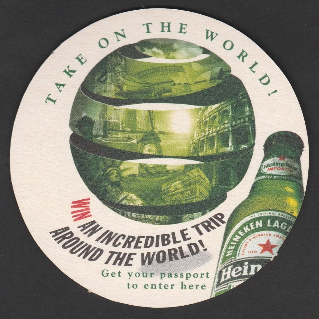 Bierviltje Heineken A 525, Ophalen of Verzenden, Gebruikt, Viltje(s), Heineken