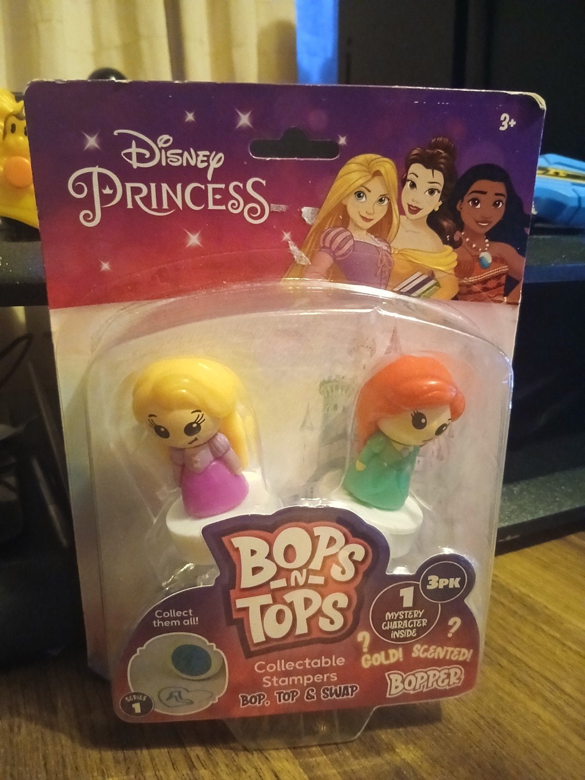 Disney bops n tops met 3 prinses speelgoed figuurtjes, Ophalen of Verzenden, Nieuw, Pop