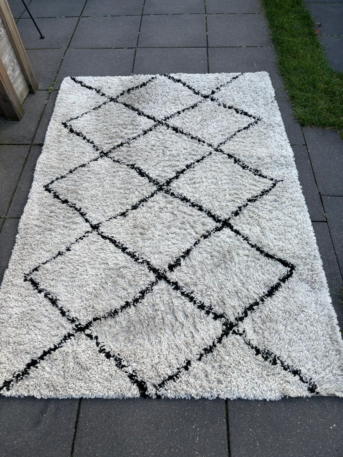 Leenbakker hoogpolig vloerkleed 133x190cm, Ophalen, Gebruikt, 150 tot 200 cm, 200 cm of meer